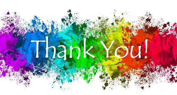 Colorful thank you image