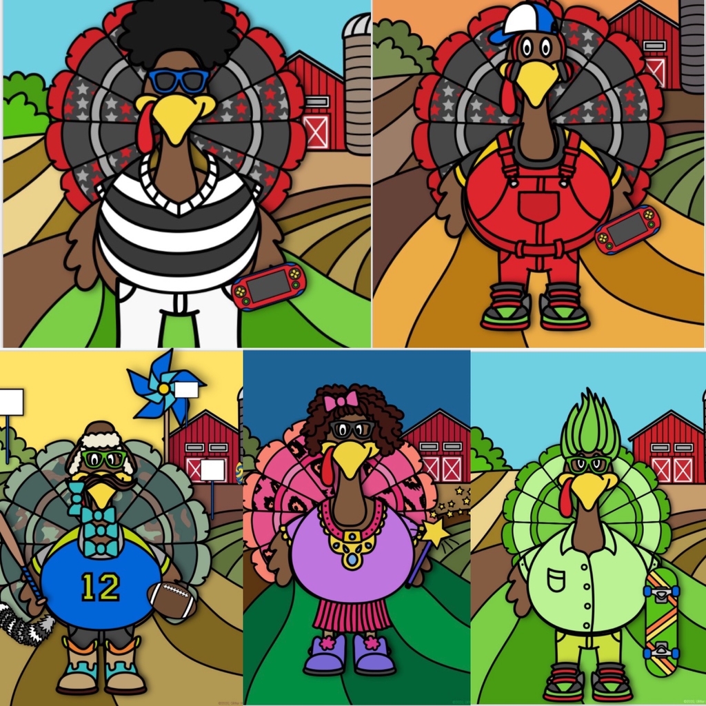 Image of disguised turkeys  